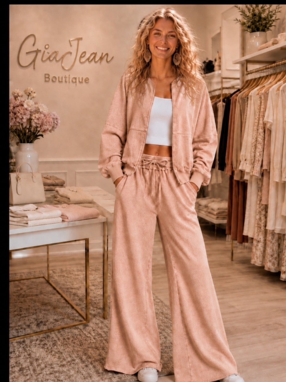 ❤️ ZENANA “ COURTNEY “ ZENANA TWO PIECE ACID WASH SWEAT SUIT SET